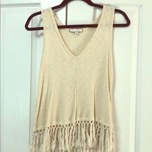 Anthropologie Eri & Ali fringe top.